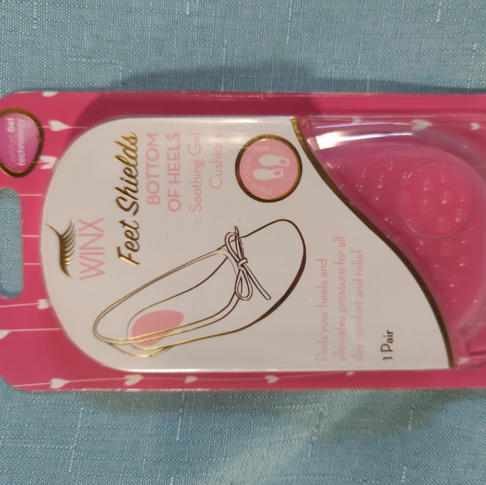 Winx Feet Shields for Bottom of Heels, Soothing Gel Cushion Inserts Pad